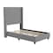 Flash Furniture Gray Twin Platform Bed with Tufted Headboard YK-1077-GY-T-GG - alternate 6